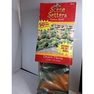 Scene Setters Room Roll - Desert Flora | 50 Feet Long Wall Decoration